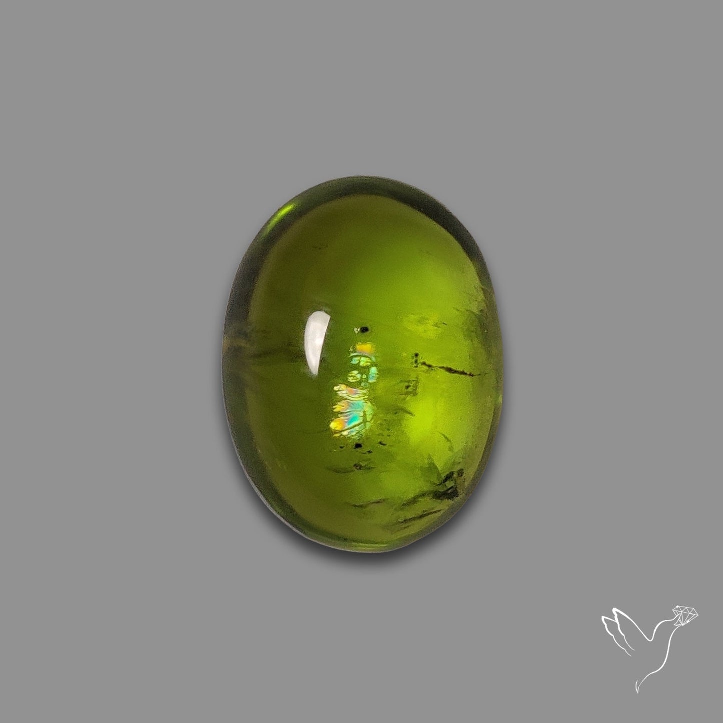 Gemmy Peridot Large Cabochon Great Lustre