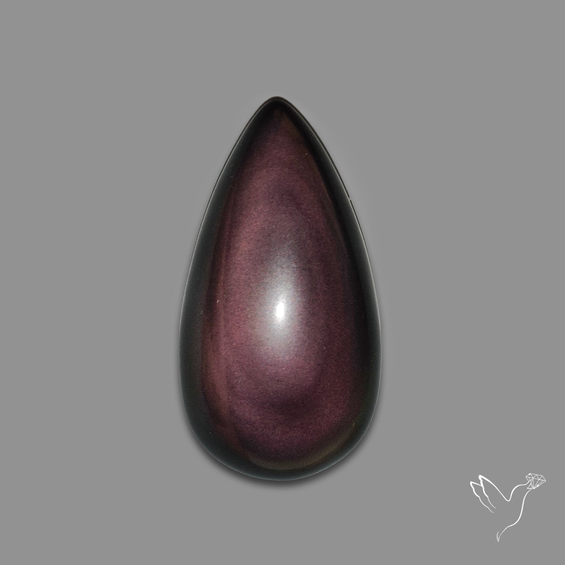 Purple Rainbow Obsidian Cabochon