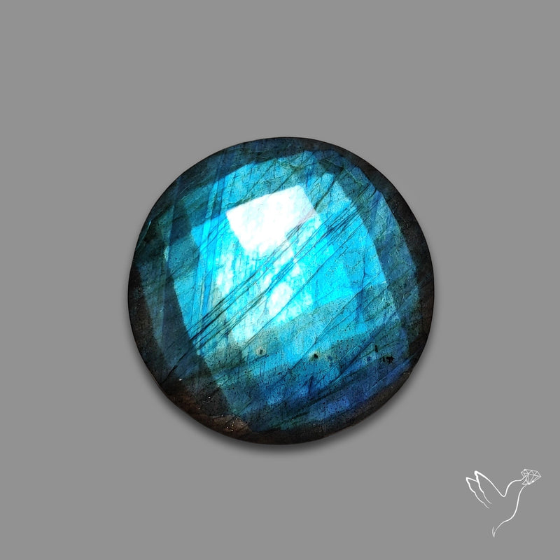 Checkerboard Cut Blue Labradorite