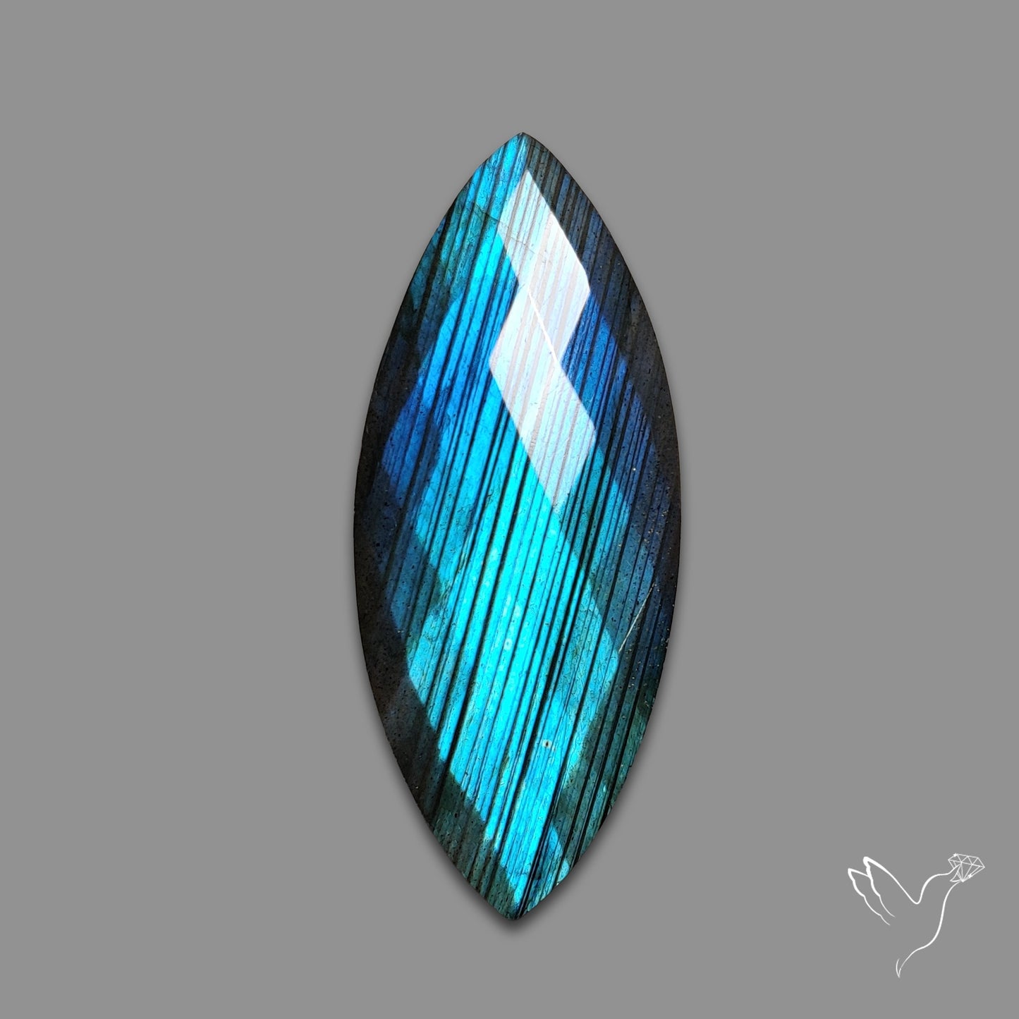 Checkerboard Cut Blue Labradorite