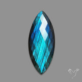 Checkerboard Cut Blue Labradorite