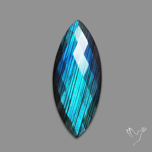 Checkerboard Cut Blue Labradorite