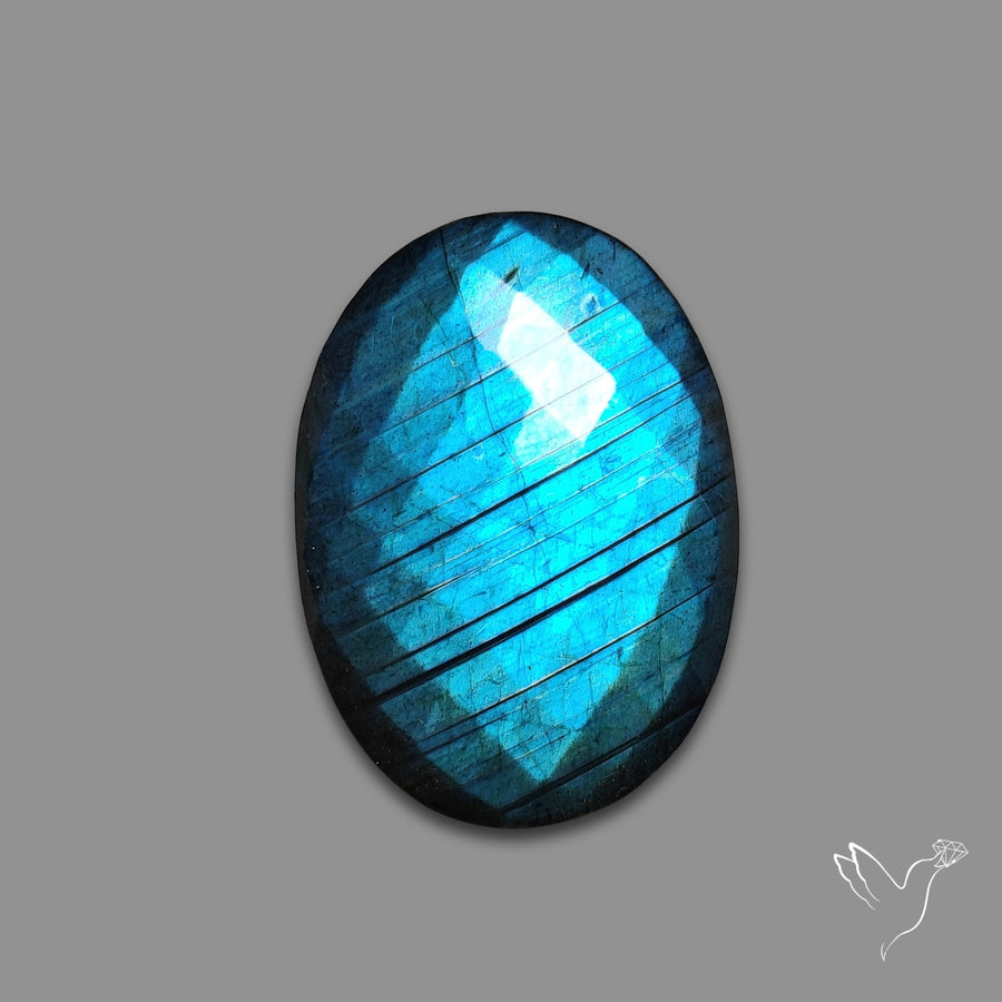 Checkerboard Cut Blue Labradorite