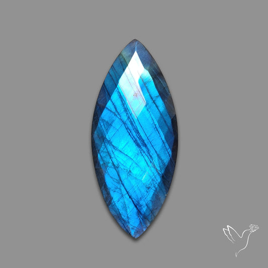 Checkerboard Cut Blue Labradorite