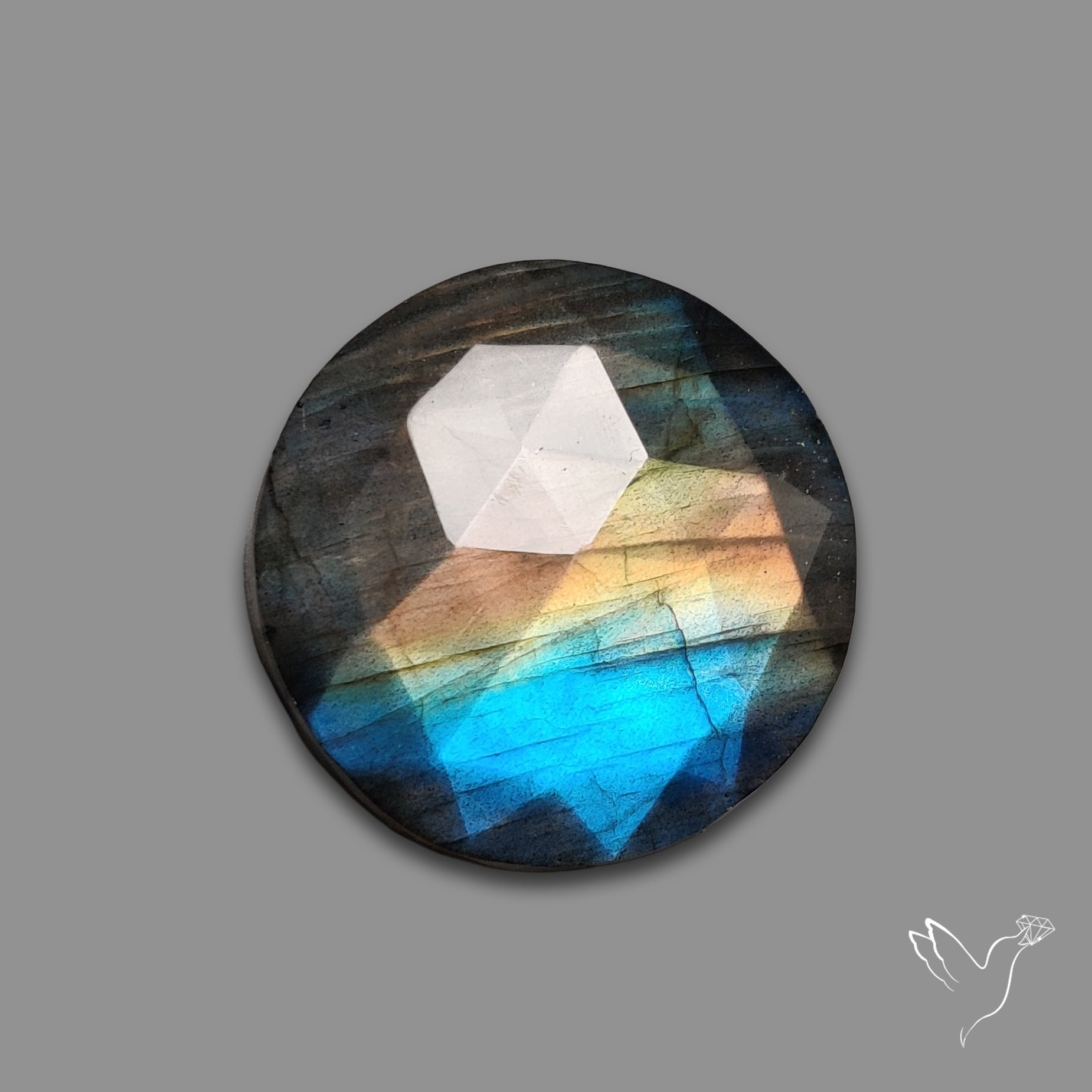 Rose Cut Blue Labradorite