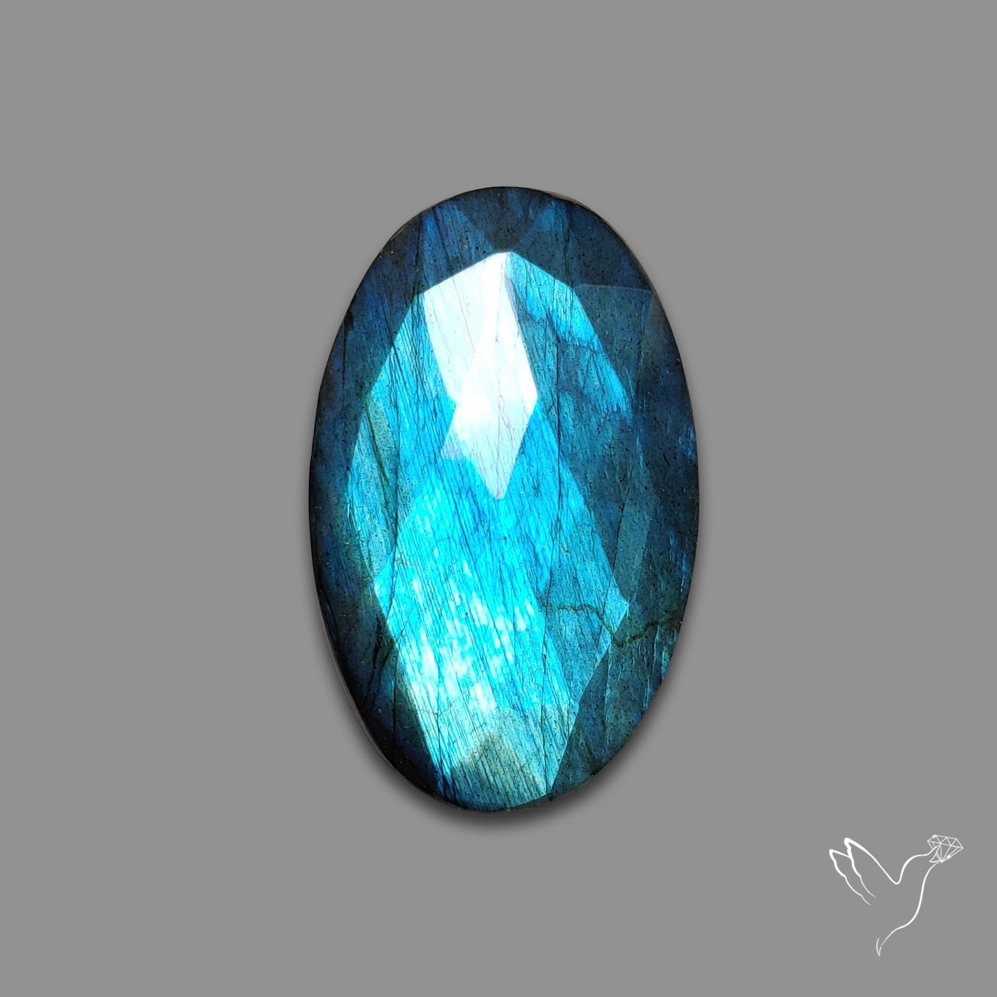 Rose Cut Blue Labradorite