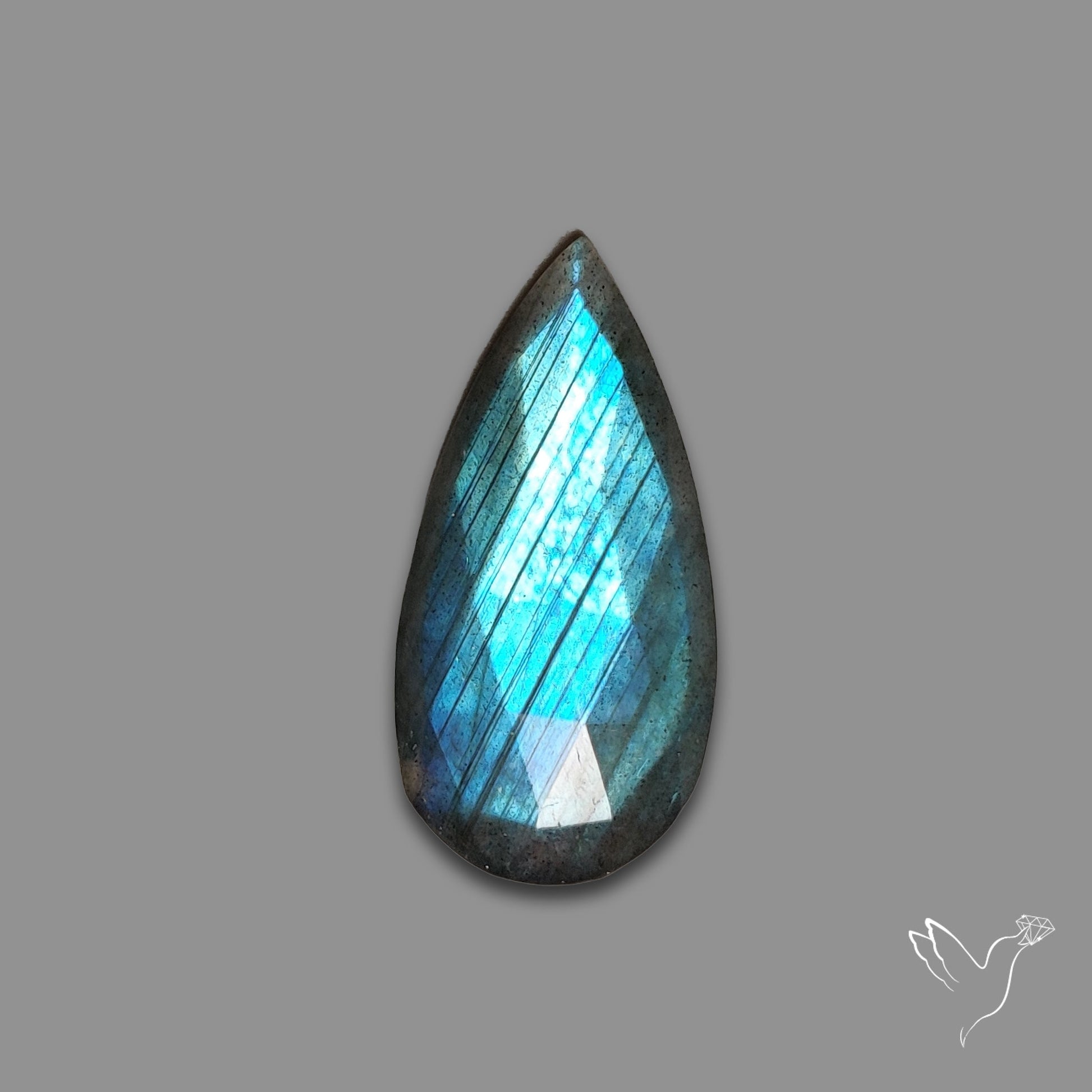 Rose Cut Blue Labradorite