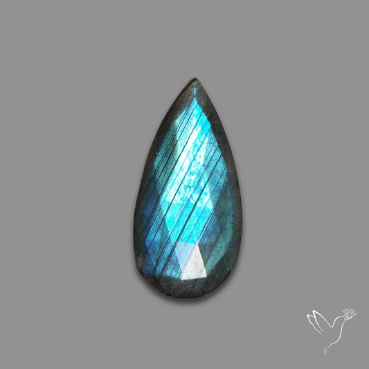 Rose Cut Blue Labradorite