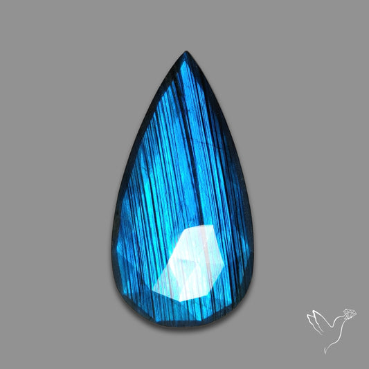 Rose Cut Blue Labradorite