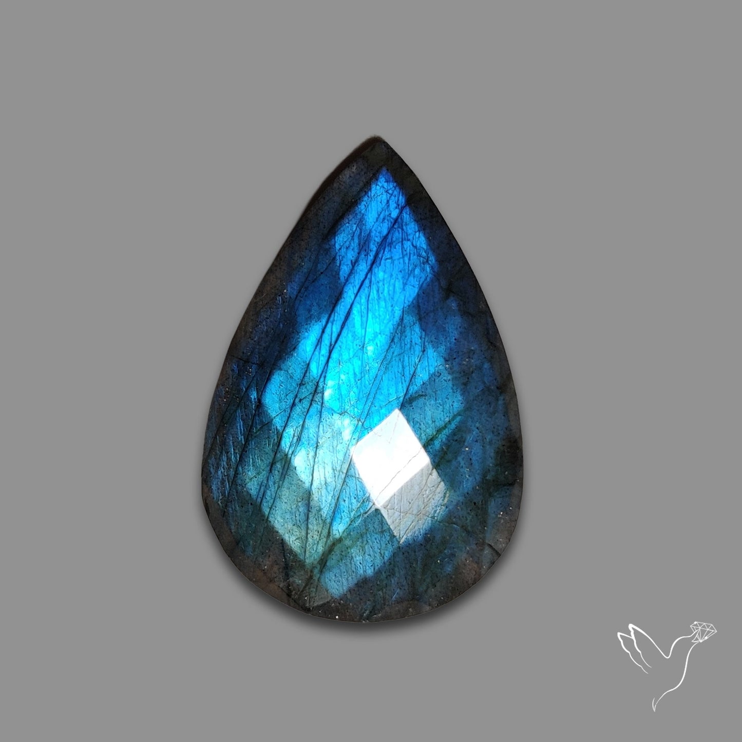 Checkerboard Cut Blue Labradorite