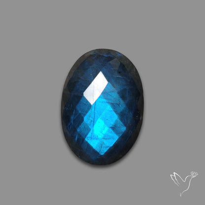 Checkerboard Cut Blue Labradorite