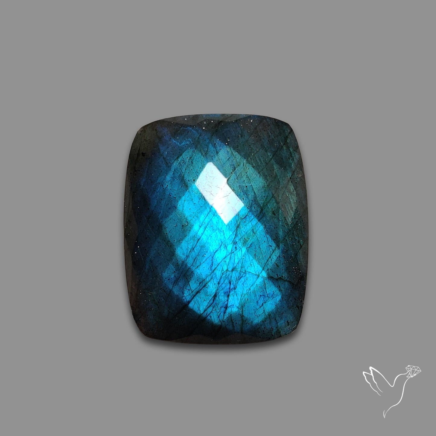 Checkerboard Cut Blue Labradorite