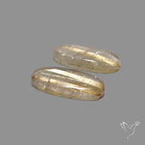 Golden Rutilated Quartz Pair