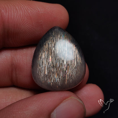 Rainbow Meteor Shower Sunstone Cabochon