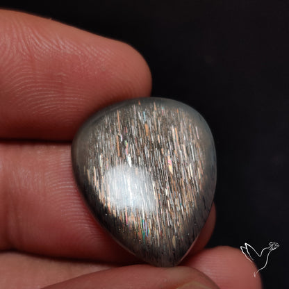 Rainbow Meteor Shower Sunstone Cabochon