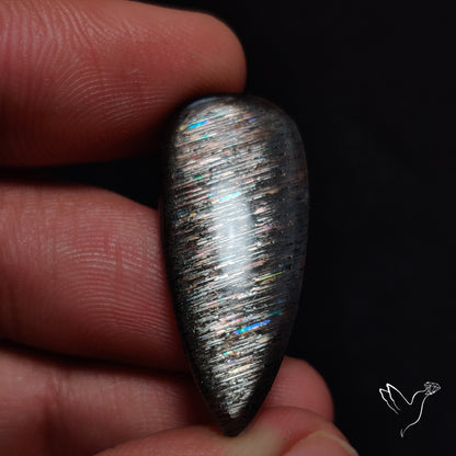 Rainbow Meteor Shower Sunstone Cabochon