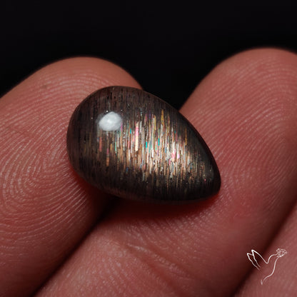 Rainbow Meteor Shower Sunstone Cabochon