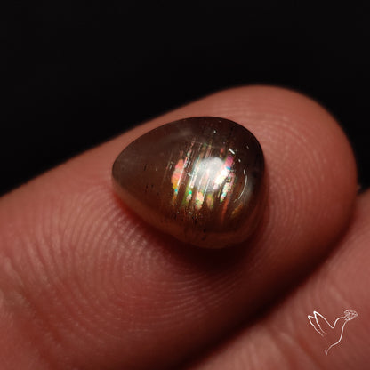 Rainbow Meteor Shower Sunstone Cabochon