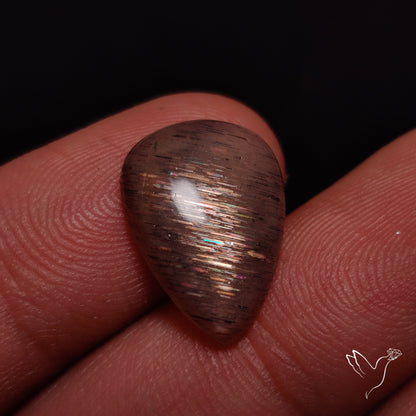 Rainbow Meteor Shower Sunstone Cabochon