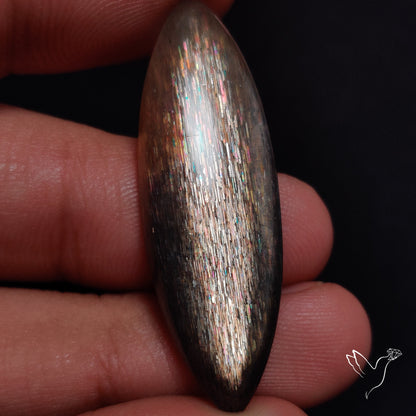 Rainbow Meteor Shower Sunstone Cabochon