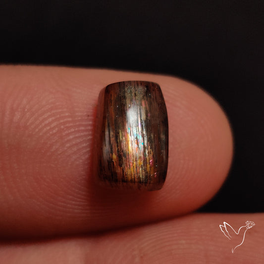 Rainbow Meteor Shower Sunstone Cabochon