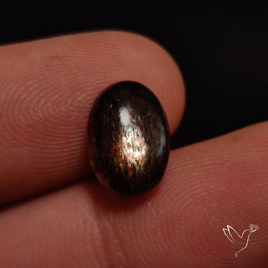 Rainbow Meteor Shower Sunstone Cabochon