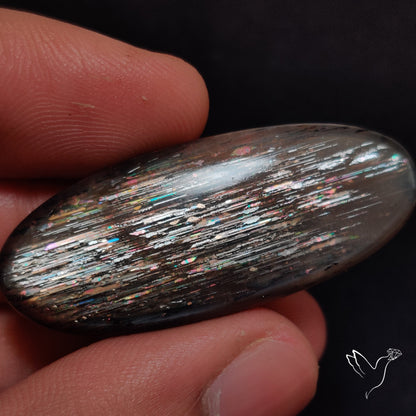 Rainbow Meteor Shower Sunstone Cabochon