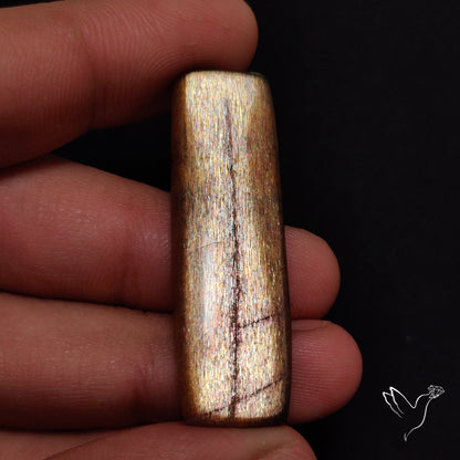 Rainbow Meteor Shower Sunstone Cabochon