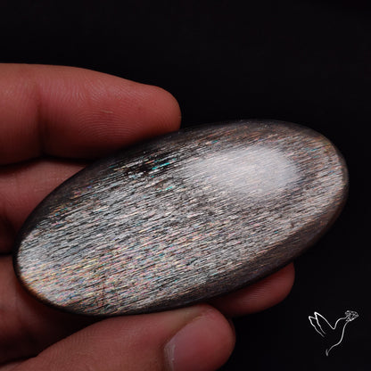 Rainbow Meteor Shower Sunstone Cabochon