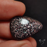 Confetti Bloodshot Iolite Sunstone Cabochon