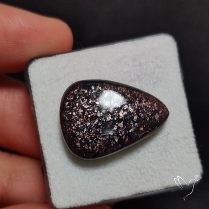 Confetti Bloodshot Iolite Sunstone Cabochon