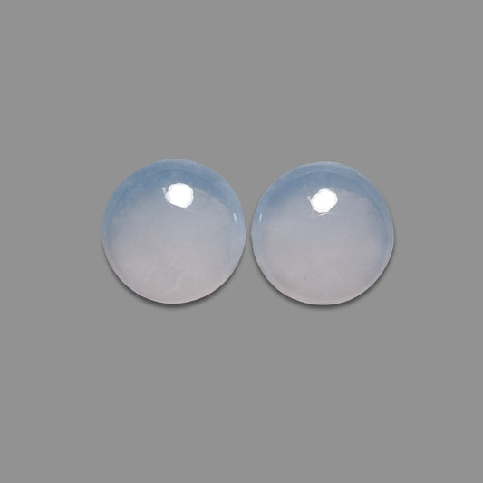 Namibian Blue Chalcedony Pair