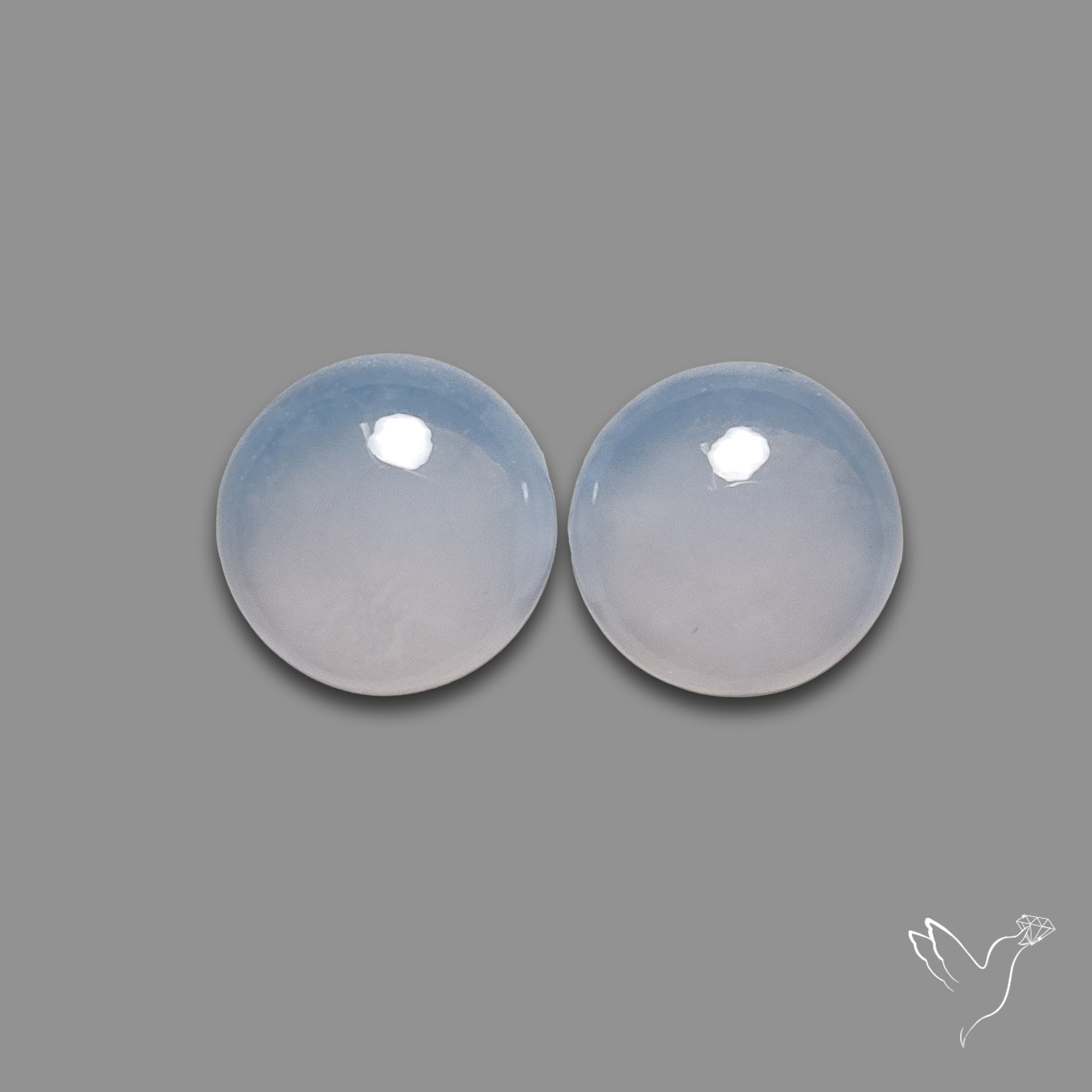Namibian Blue Chalcedony Pair