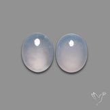 Namibian Blue Chalcedony Pair