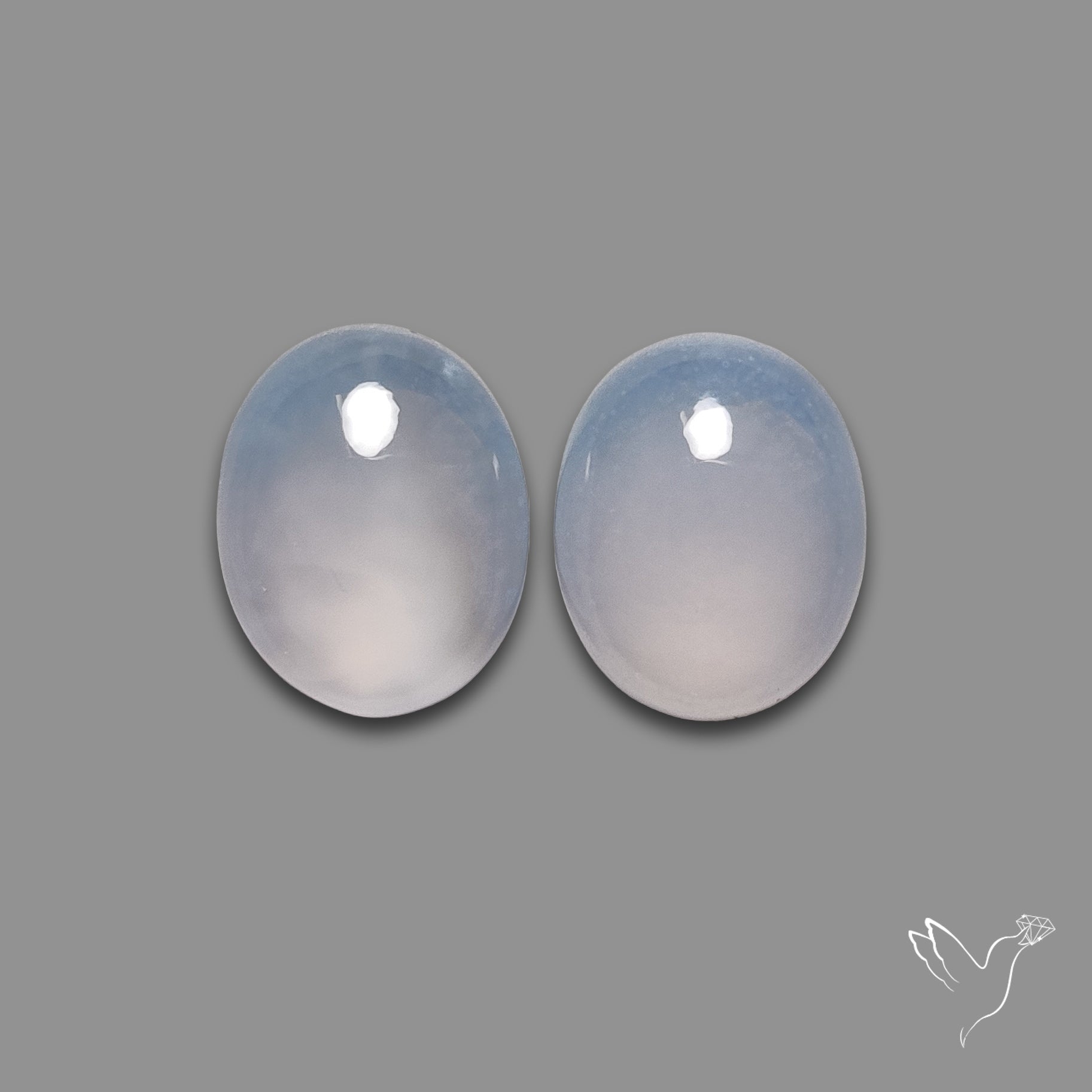 Namibian Blue Chalcedony Pair