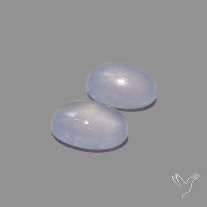 Namibian Blue Chalcedony Pair