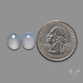 Namibian Blue Chalcedony Pair