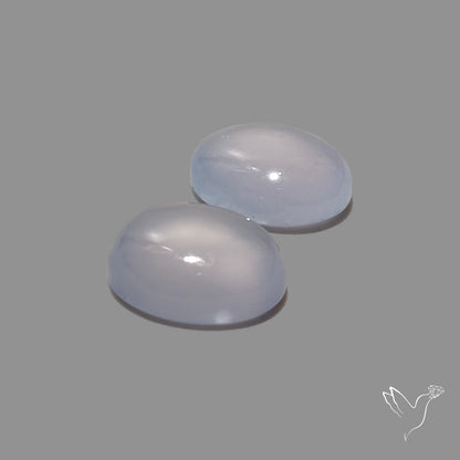 Namibian Blue Chalcedony Pair