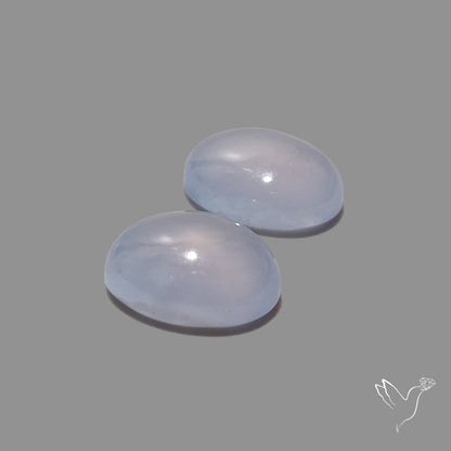 Namibian Blue Chalcedony Pair