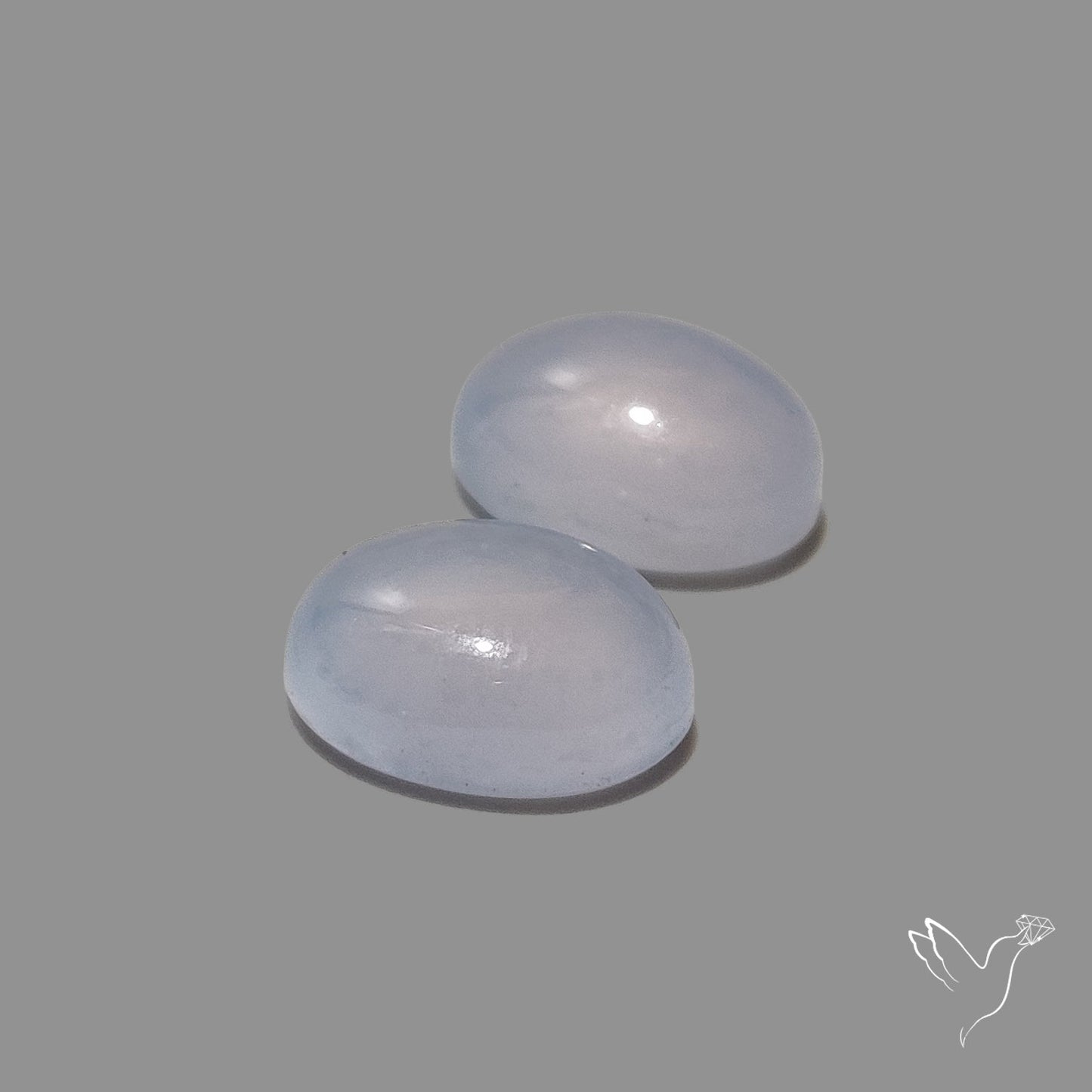 Namibian Blue Chalcedony Pair
