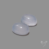 Namibian Blue Chalcedony Pair