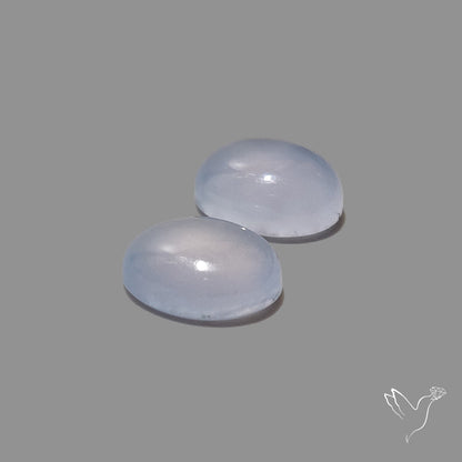 Namibian Blue Chalcedony Pair