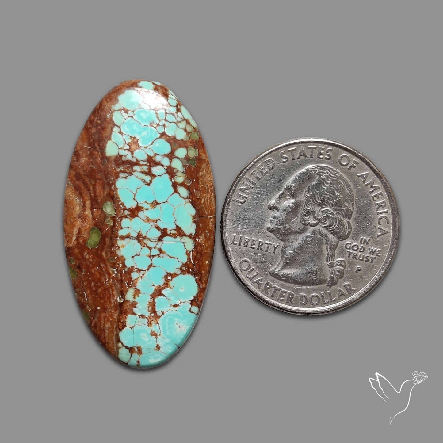 Number 8 Mines Turquoise Cabochon