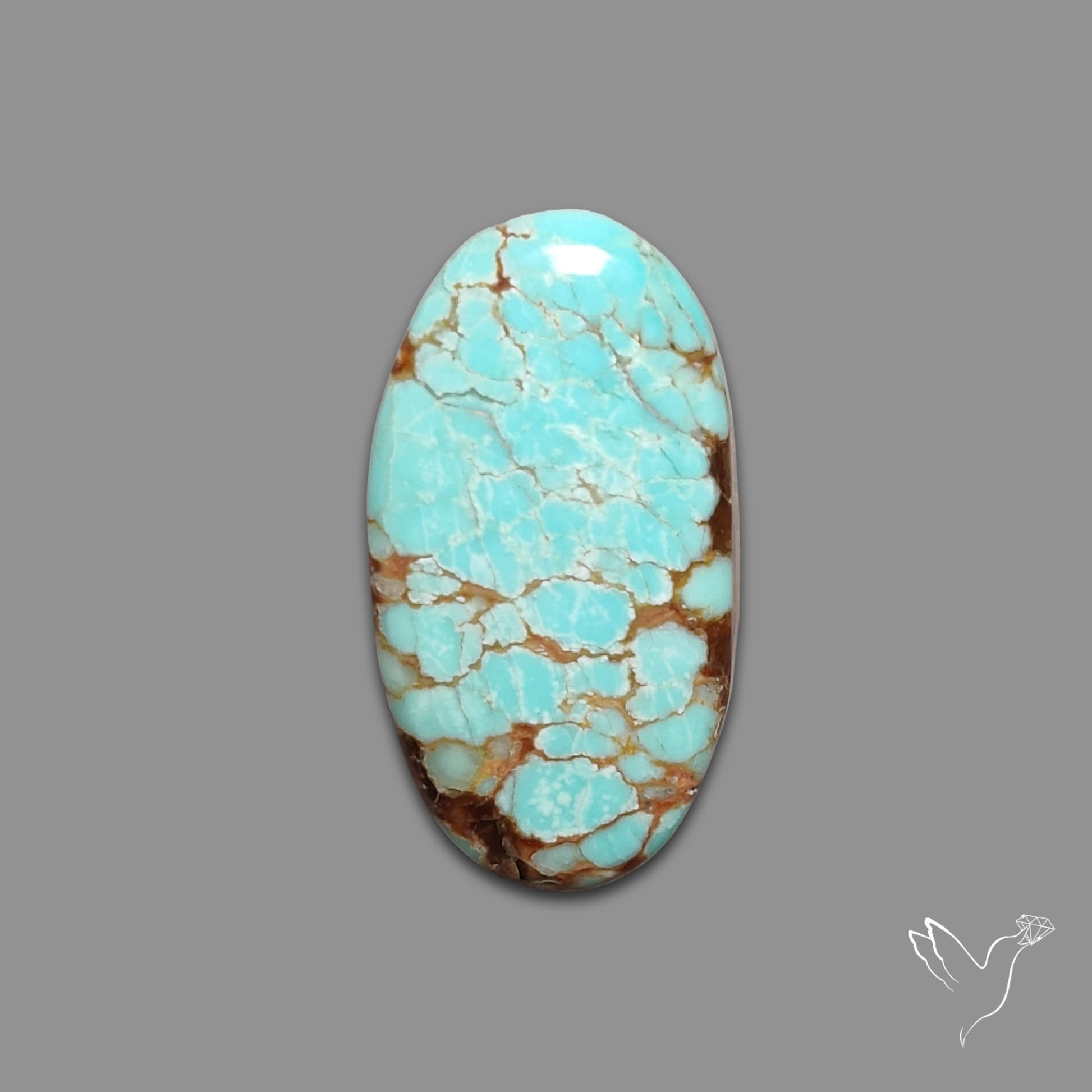Number 8 Mines Turquoise Cabochon