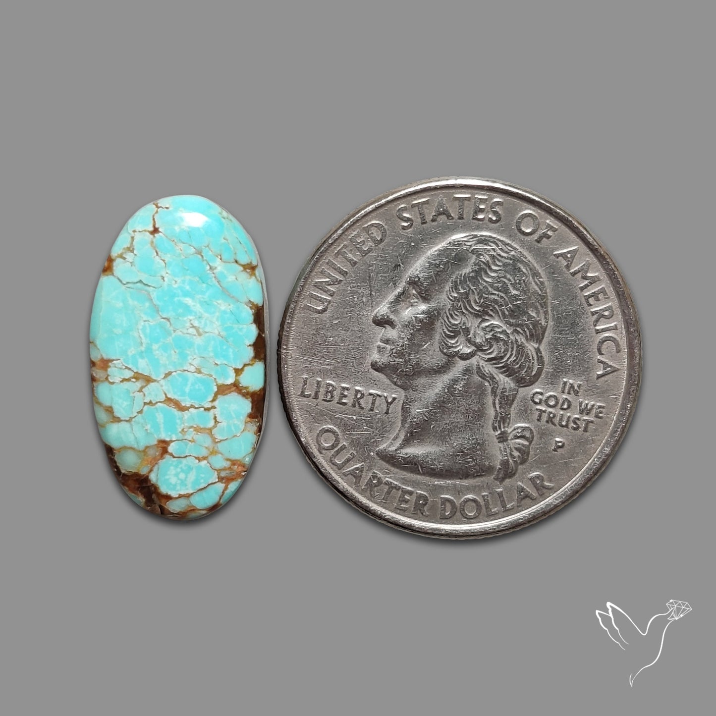 Number 8 Mines Turquoise Cabochon