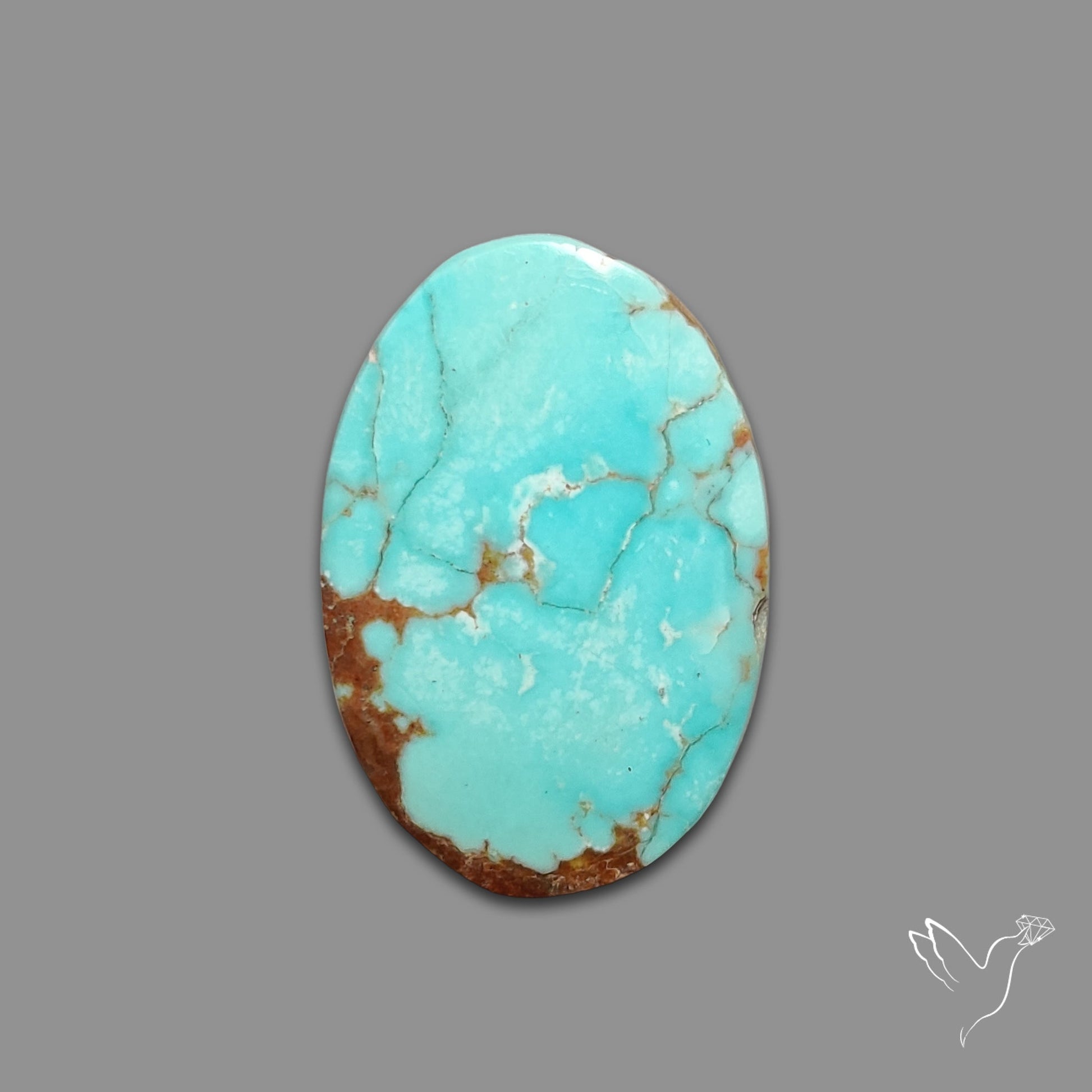 Number 8 Mines Turquoise Cabochon