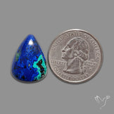 Bluebird Azurite Malachite Cabochon