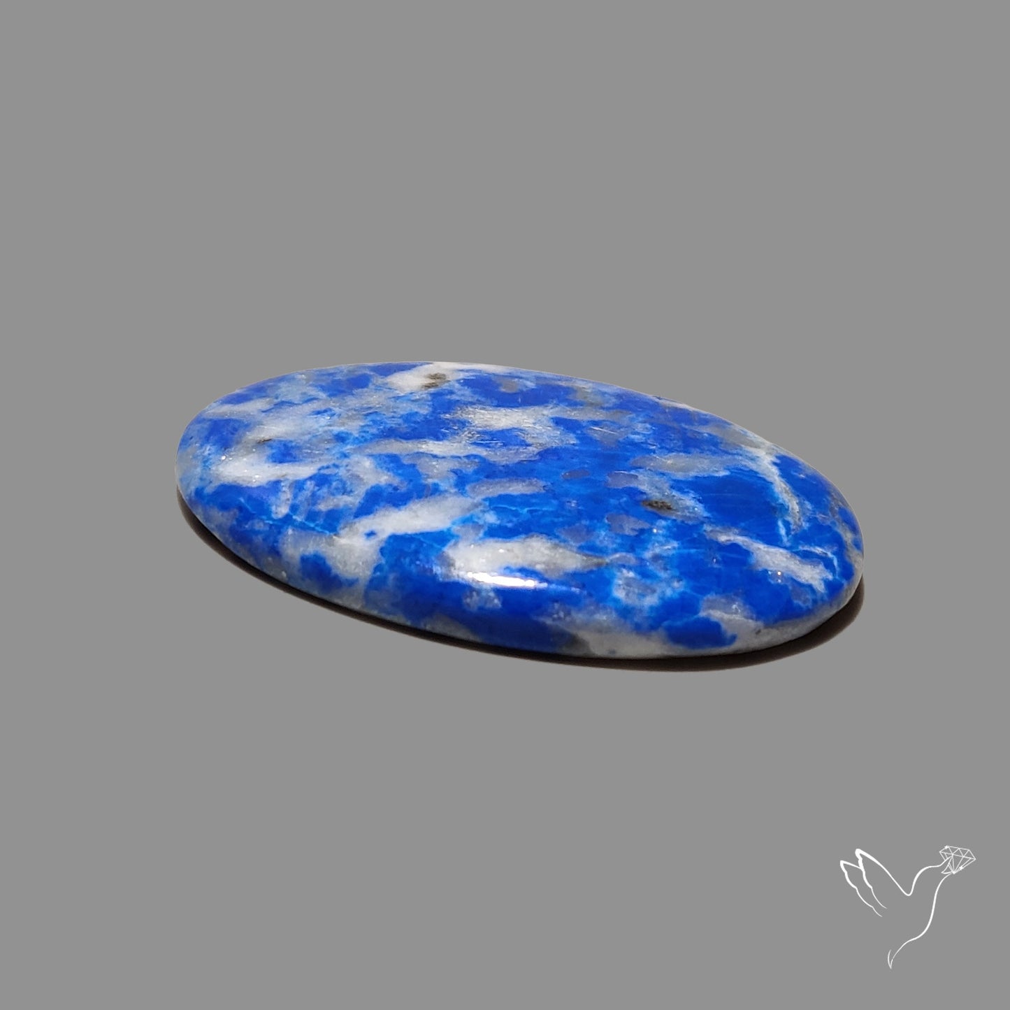 Lapis Lazuli with Quartz Inclusion Cabochon