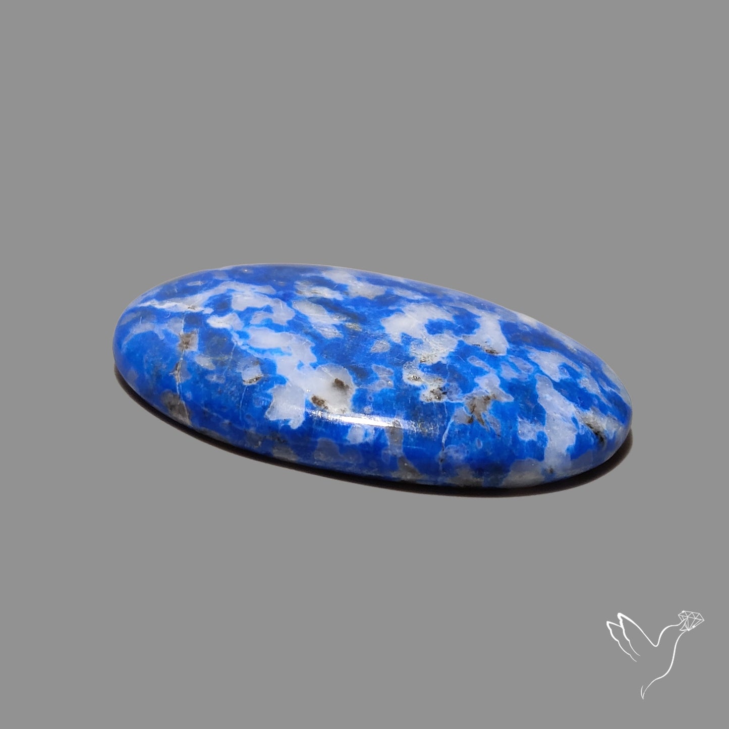 Lapis Lazuli with Quartz Inclusion Cabochon