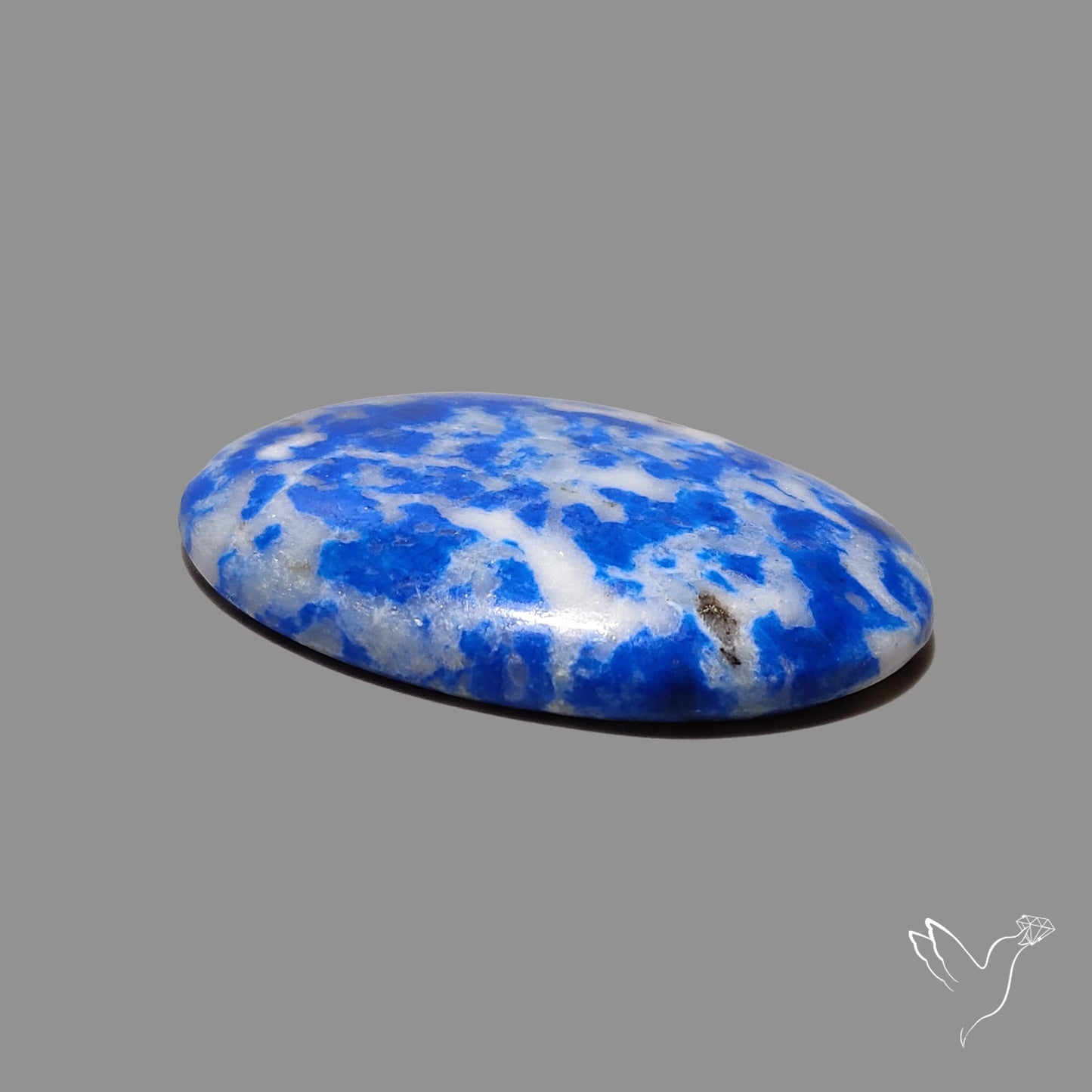 Lapis Lazuli with Quartz Inclusion Cabochon